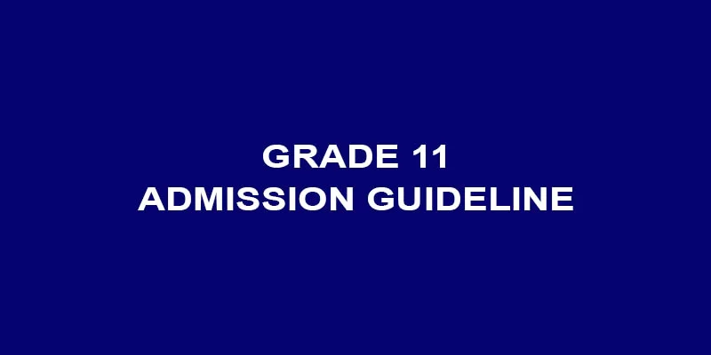 Government Publishes Admission Criteria for Grade 11